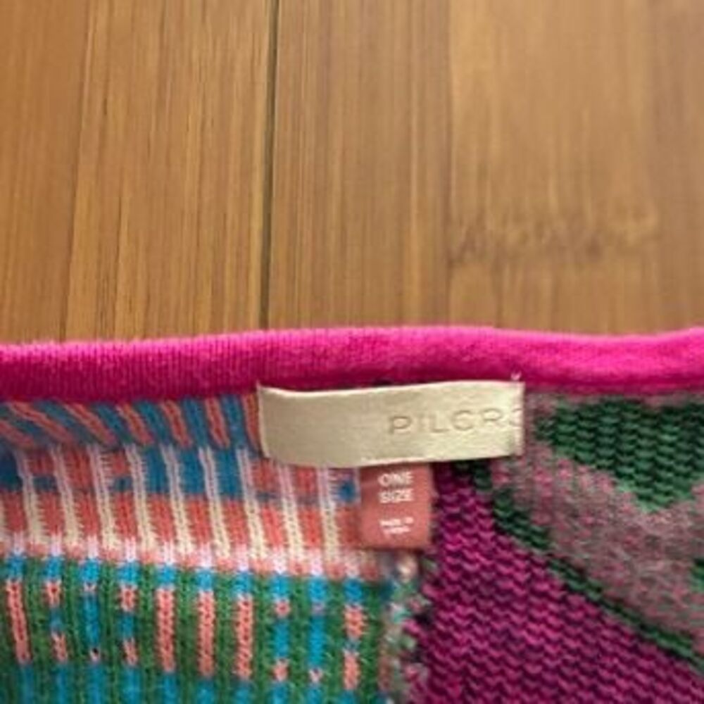 Pilcro Anthropologie Colorful Crochet Cardigan One Size - Picture 3 of 7